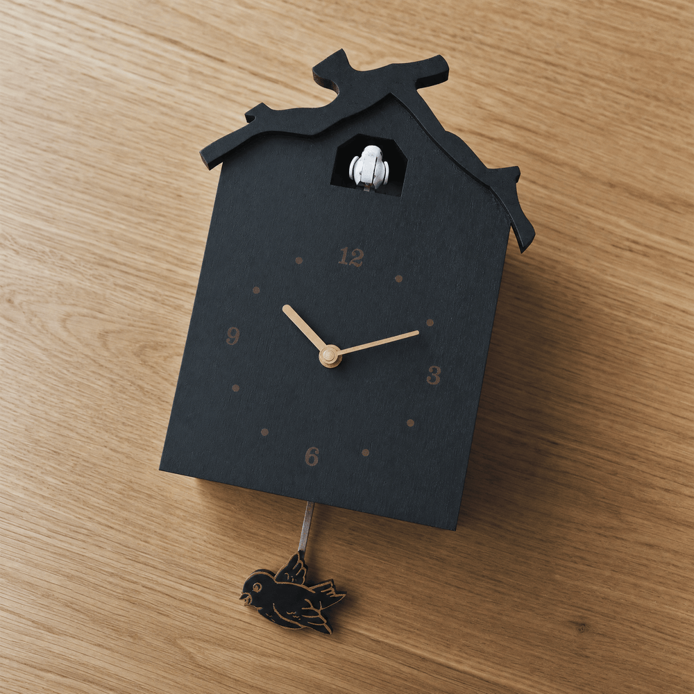 Reloj de cuco de péndulo de madera minimalista Dunmere