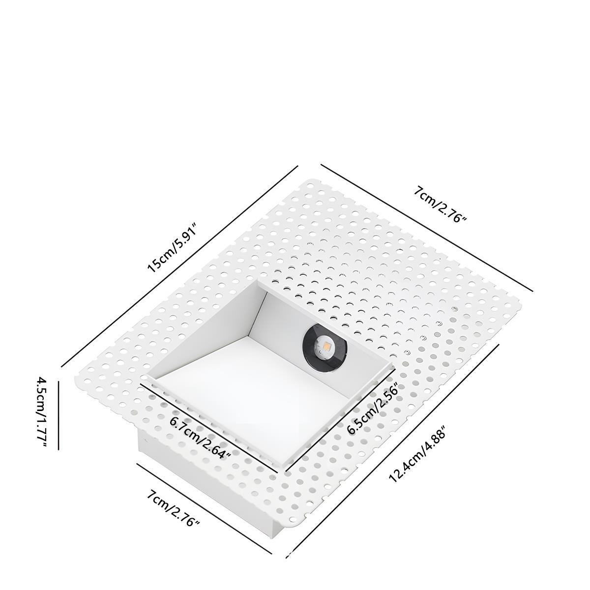 Luz empotrada minimalista de aluminio para escaleras Nichelle