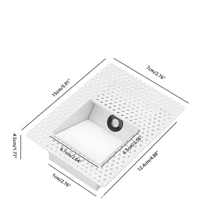 Luz empotrada minimalista de aluminio para escaleras Nichelle