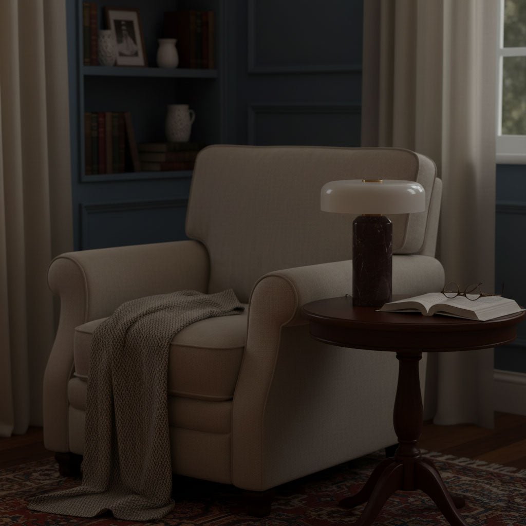 Lámpara de mesa de mármol art déco Vestara
