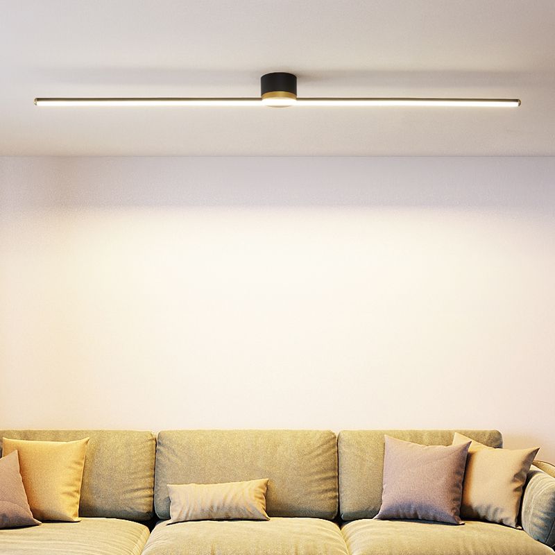 Lámpara de techo lineal minimalista de metal Filara