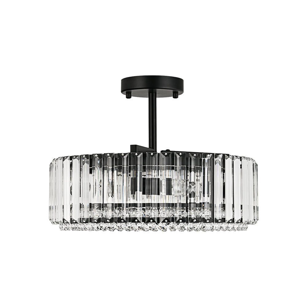 Lámpara de techo de cristal tallado glamuroso