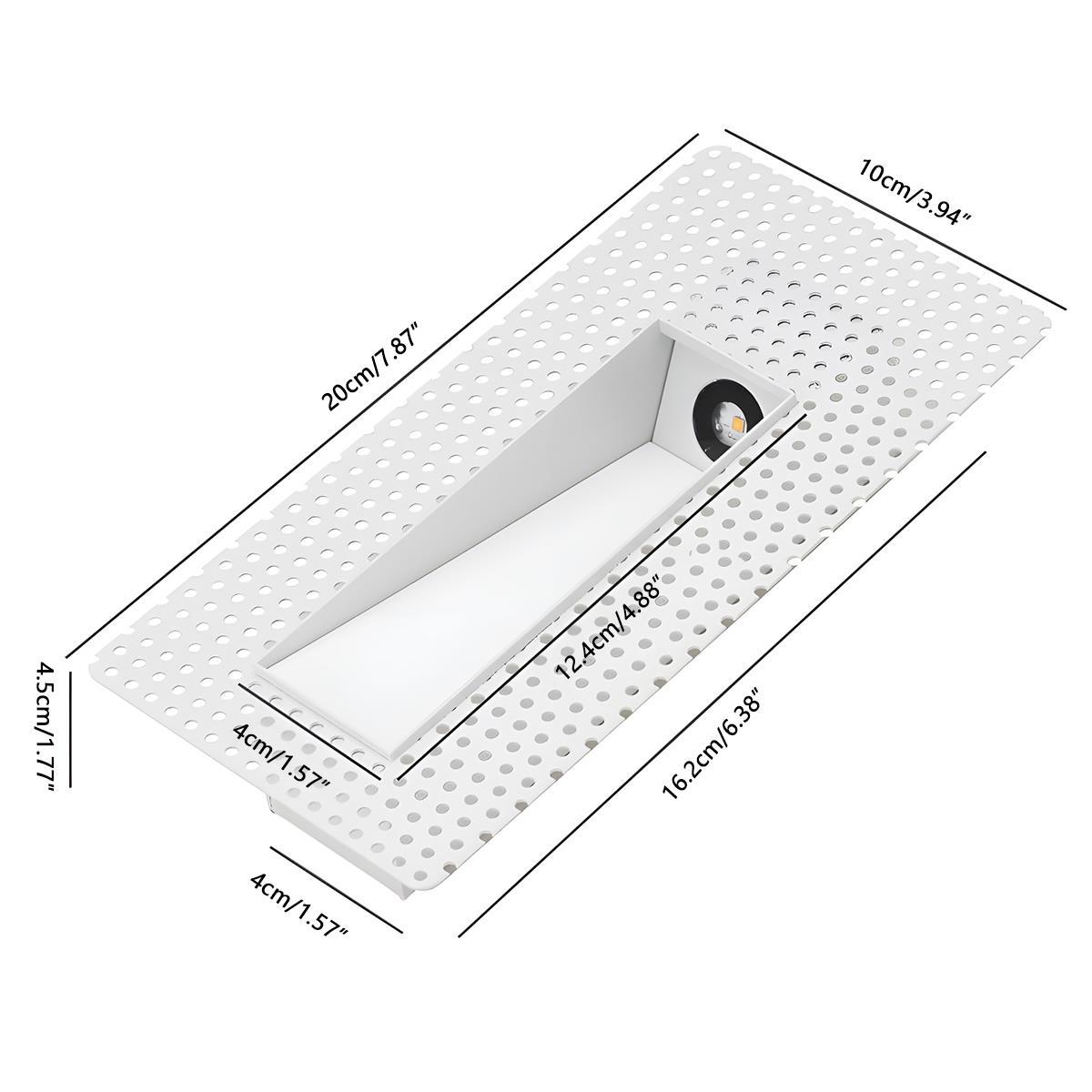 Luz empotrada minimalista de aluminio para escaleras Nichelle
