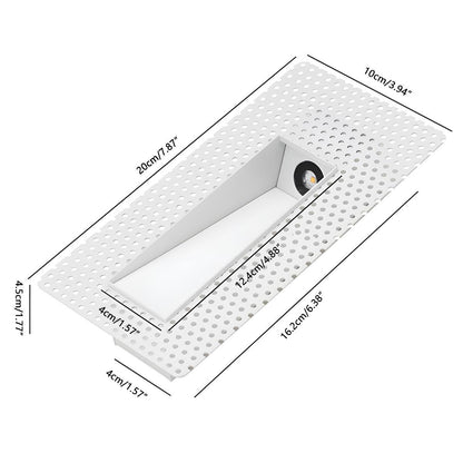 Luz empotrada minimalista de aluminio para escaleras Nichelle