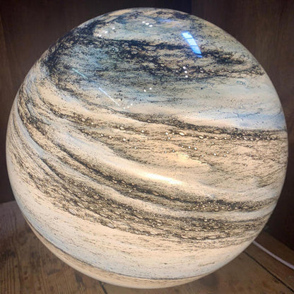 Lámpara de mesa lunar de vidrio celestial Selenora