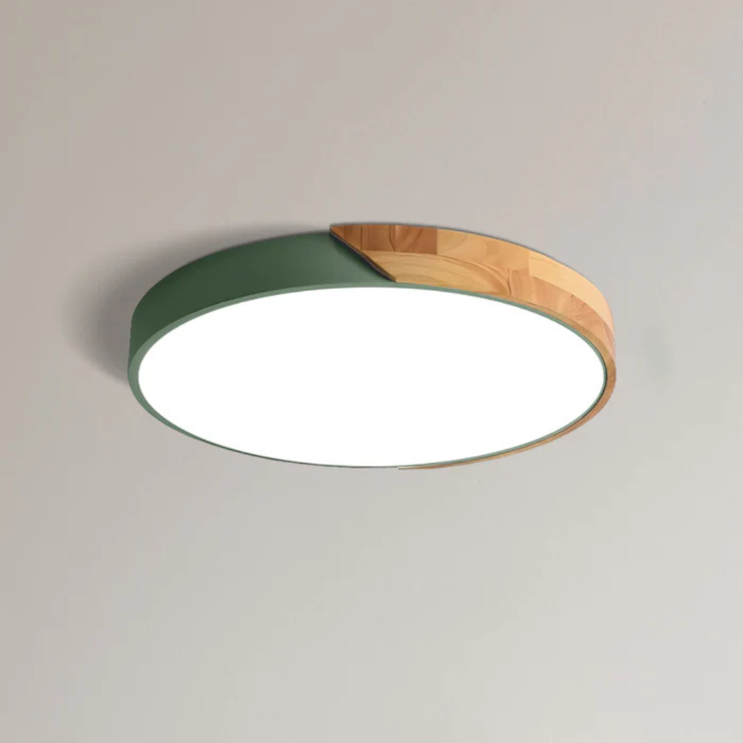 Lámpara de techo de madera escandinava Skalvi