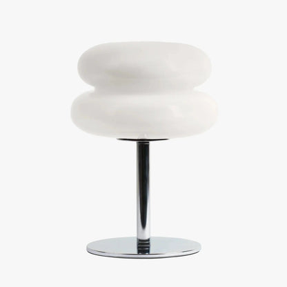 Lámpara de mesa de vidrio de mediados de siglo Lyrensa