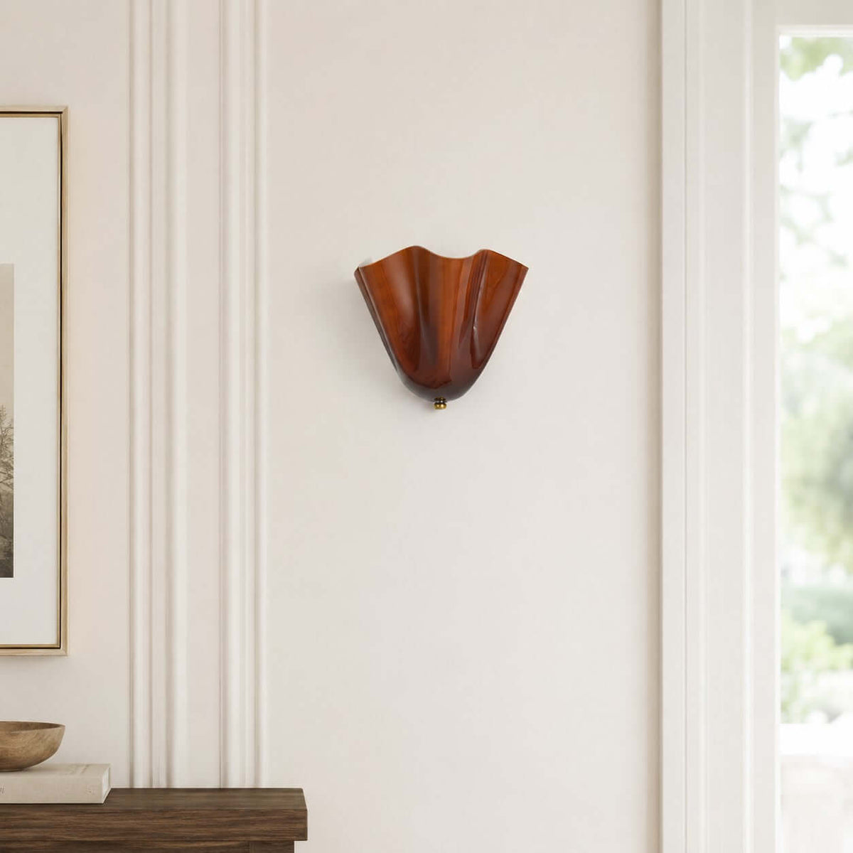Aplique de pared de vidrio Draped