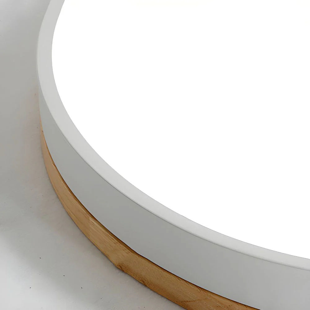 Lámpara de techo de madera minimalista Lumbra de montaje al ras
