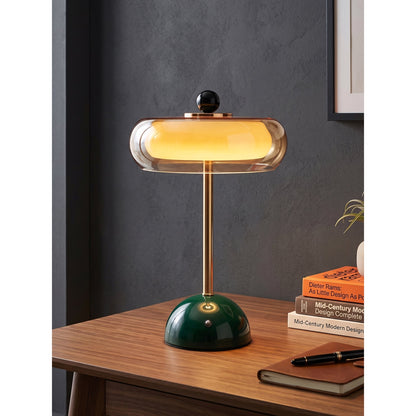 Lámpara de mesa de vidrio art déco Calvento
