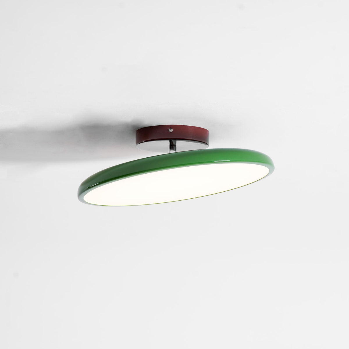 Lámpara de techo giratoria redonda de madera