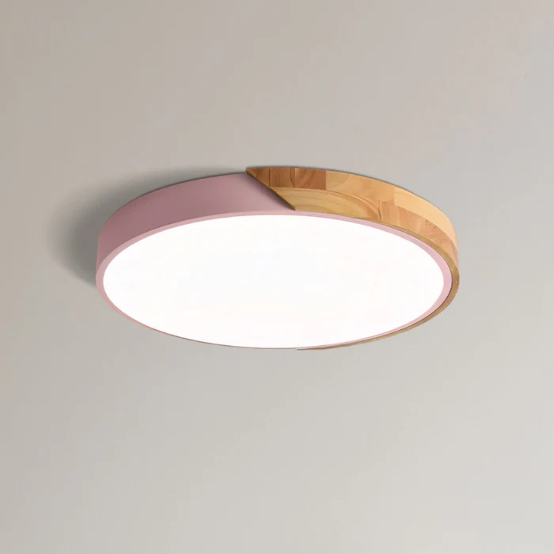 Lámpara de techo de madera escandinava Skalvi