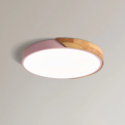 Lámpara de techo de madera escandinava Skalvi