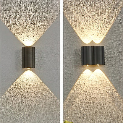 Lámpara de pared LED de exterior Wave