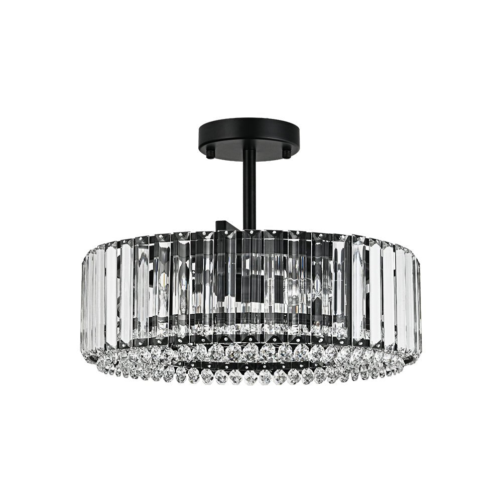 Lámpara de techo de cristal tallado glamuroso