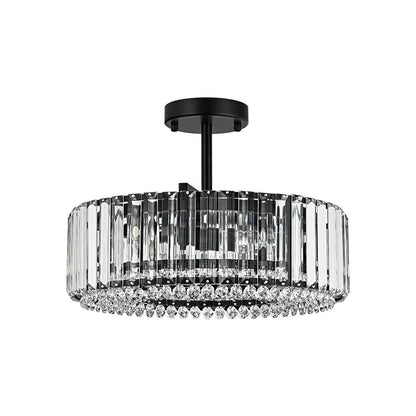 Lámpara de techo de cristal tallado glamuroso