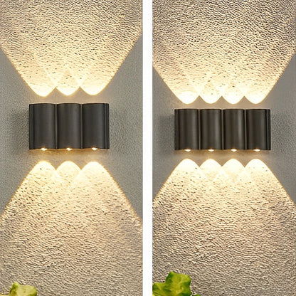 Lámpara de pared LED de exterior Wave
