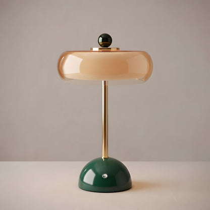 Lámpara de mesa de vidrio art déco Calvento