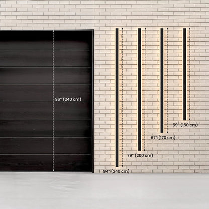 Aplique de pared exterior lineal de aluminio Zephlyn