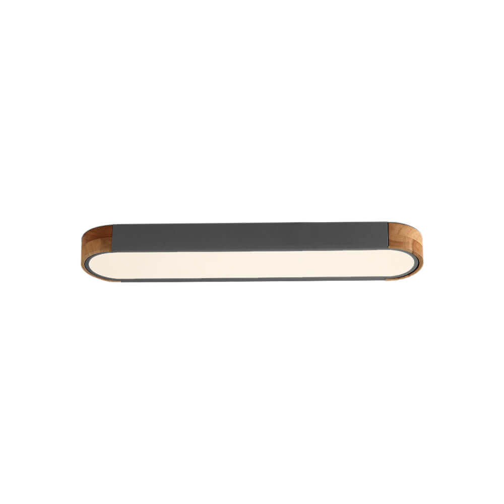 Lámpara de techo LED ovalada de madera minimalista Ovalyn