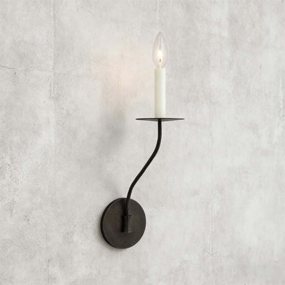Aplique de pared de latón con forma de candelabro