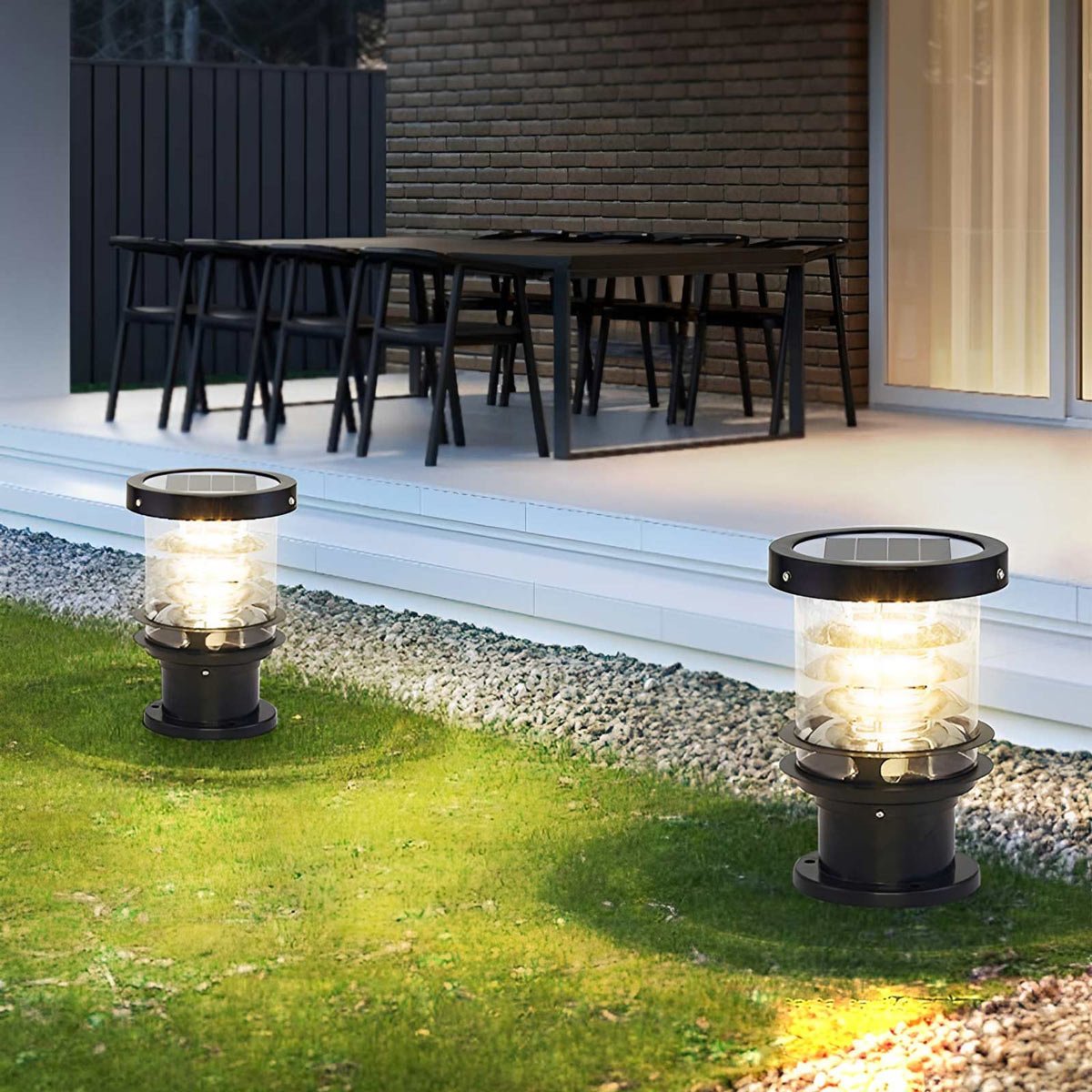 Lámpara de baliza de jardín moderna de aluminio Velmora