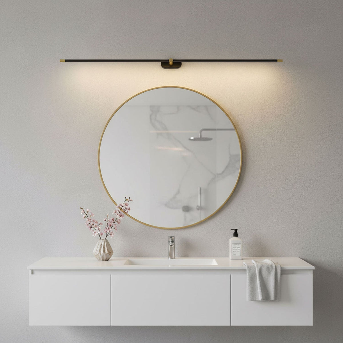 Aplique de pared minimalista de aluminio para cuadros Arvenna