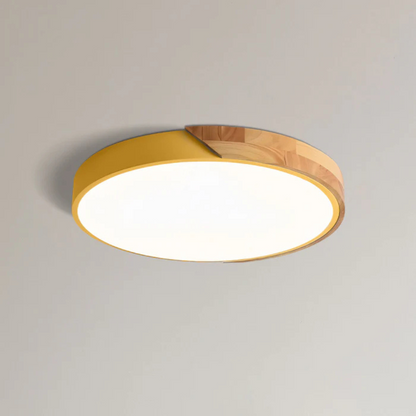 Lámpara de techo de madera escandinava Skalvi