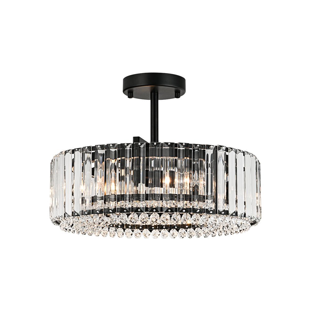 Lámpara de techo de cristal tallado glamuroso