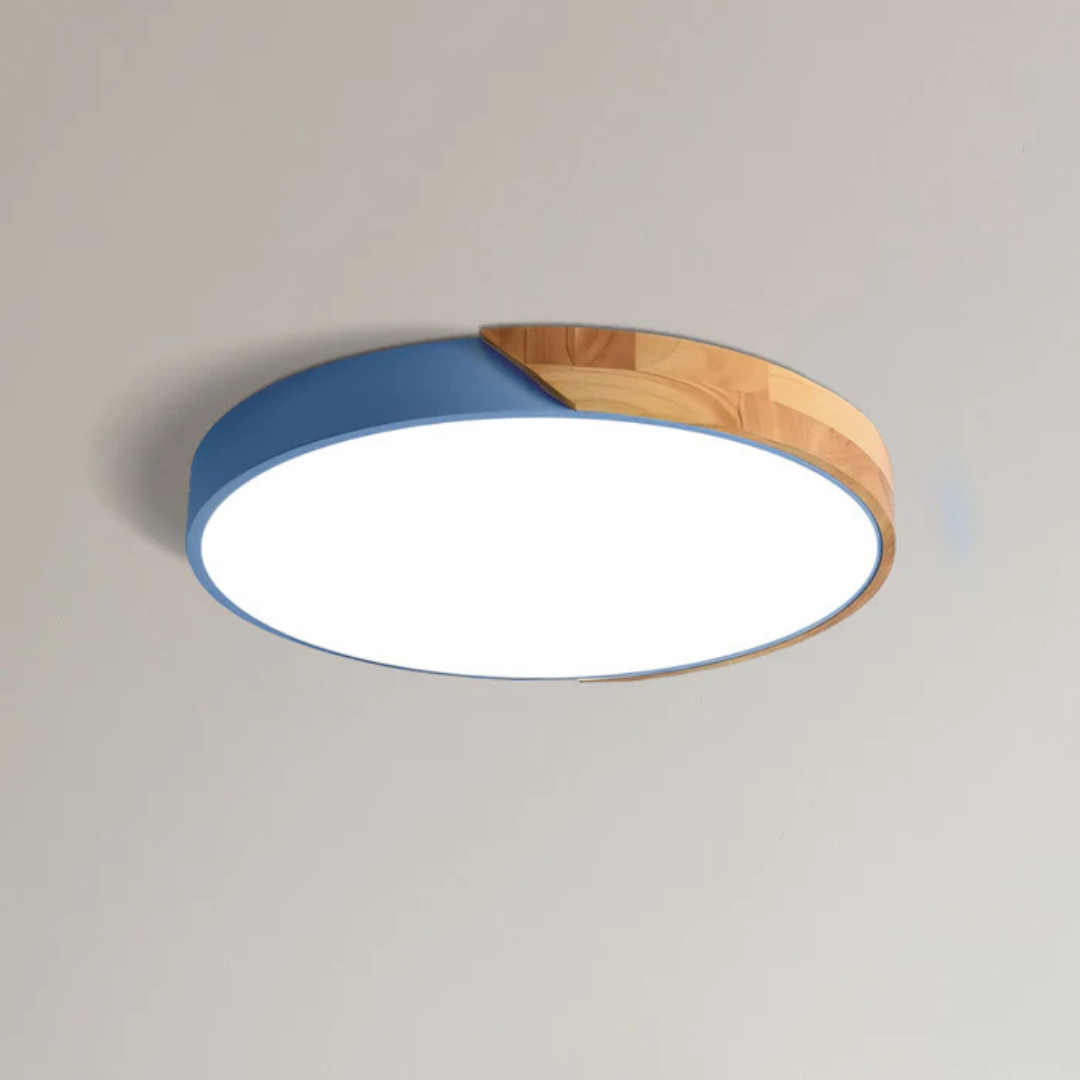 Lámpara de techo de madera escandinava Skalvi