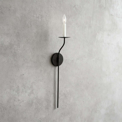 Aplique de pared de latón con forma de candelabro