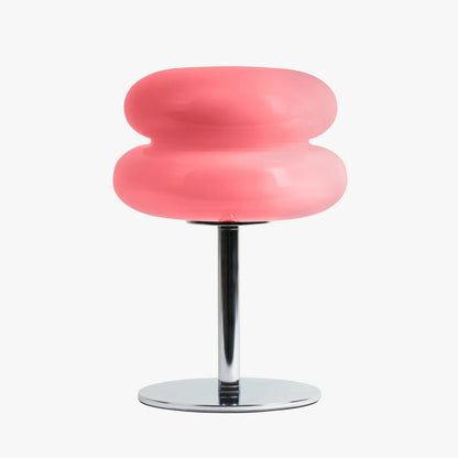 Lámpara de mesa de vidrio de mediados de siglo Lyrensa