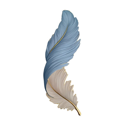 Lámpara de pared LED con diseño de pluma esculpida