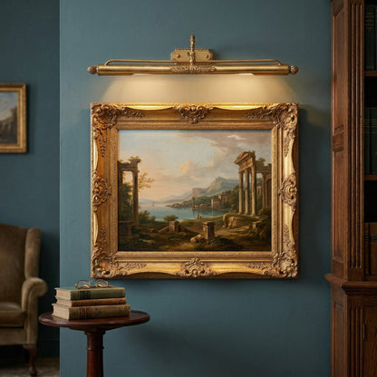 Aplique de pared de latón ornamentado para cuadros