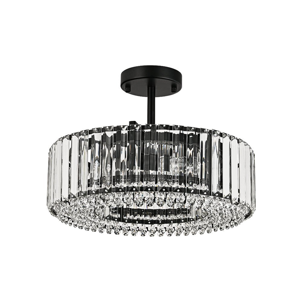 Lámpara de techo de cristal tallado glamuroso
