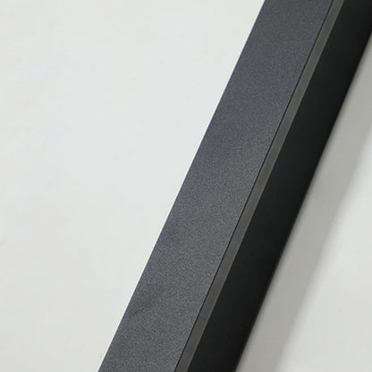 Aplique de pared exterior Veldrin minimalista y delgado de metal negro