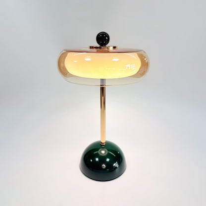 Lámpara de mesa de vidrio art déco Calvento