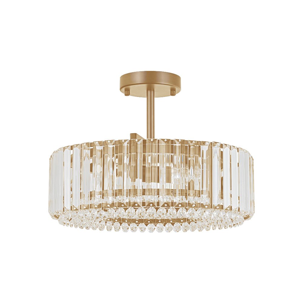 Lámpara de techo de cristal tallado glamuroso