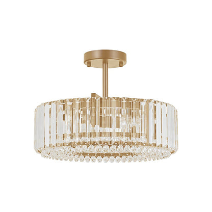 Lámpara de techo de cristal tallado glamuroso