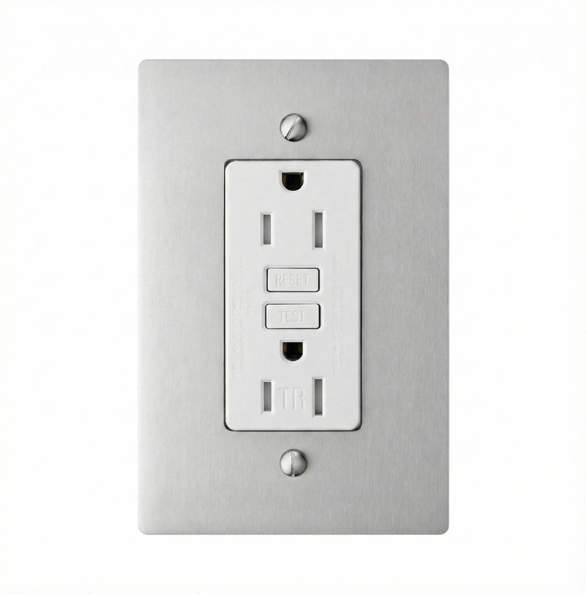 Tomacorriente GFCI de latón minimalista Dellmora