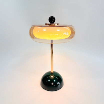 Lámpara de mesa de vidrio art déco Calvento