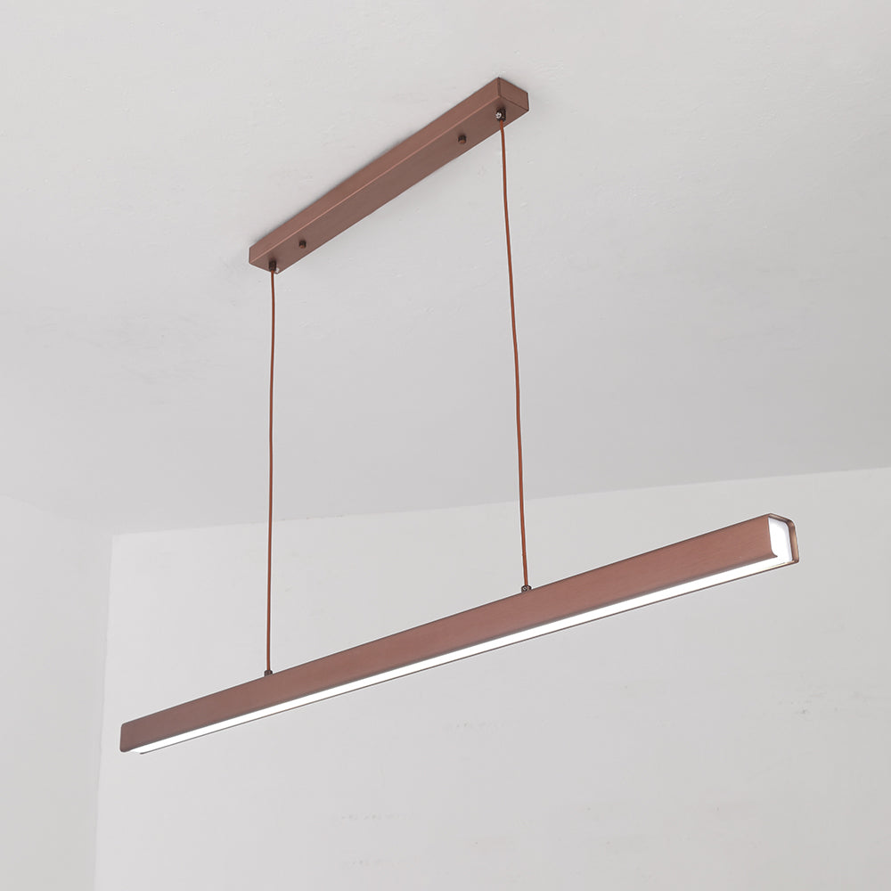 Lámpara colgante lineal de metal minimalista Norvale