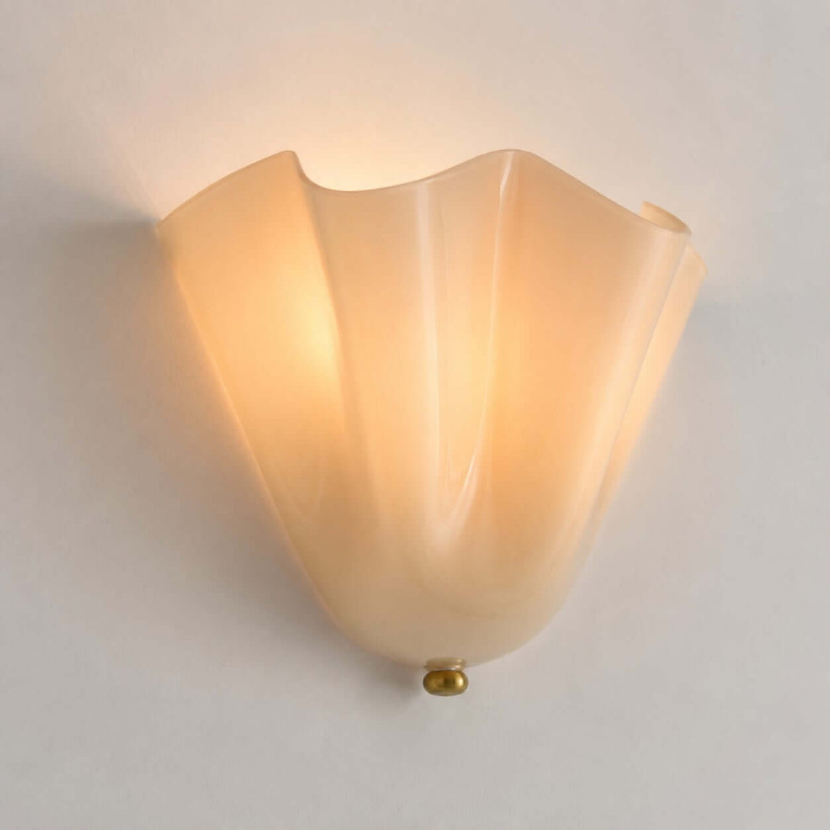 Aplique de pared de vidrio Draped