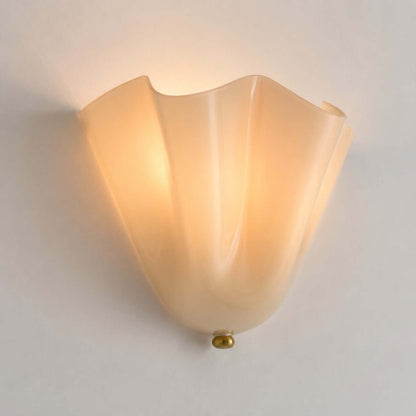 Aplique de pared de vidrio Draped