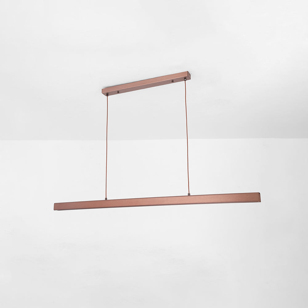 Lámpara colgante lineal de metal minimalista Norvale