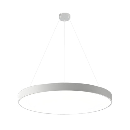 Lámpara colgante circular con aro de metal