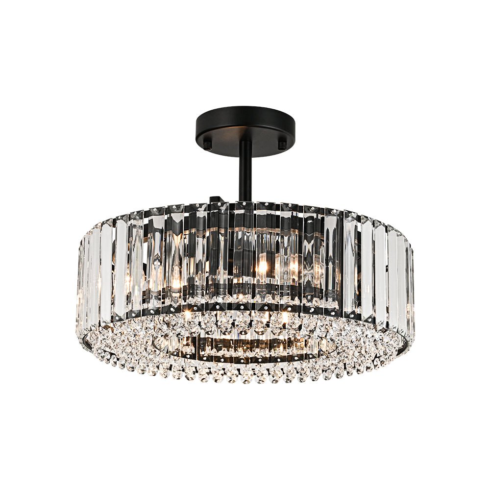 Lámpara de techo de cristal tallado glamuroso