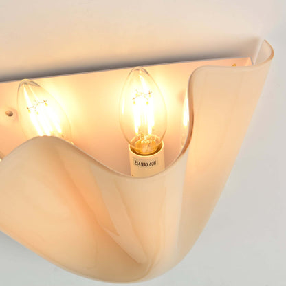 Aplique de pared de vidrio Draped