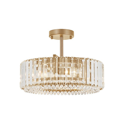 Lámpara de techo de cristal tallado glamuroso