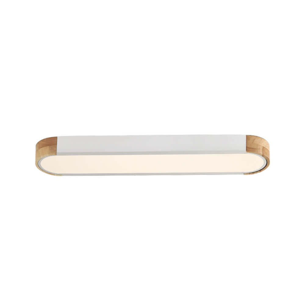 Lámpara de techo LED ovalada de madera minimalista Ovalyn